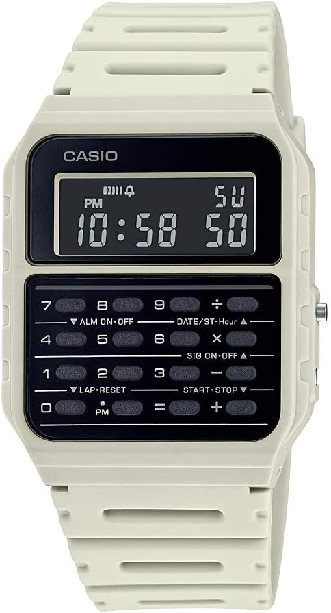HOTCasio CA53W Vintage Series | Data Bank | 1/100 SEC Stopwatch | Water Resistant | 8 Digit Calculator | Dual Time | Resin Band | Resin Case | Auto Calendar | Daily Alarm | 5 Year Battery