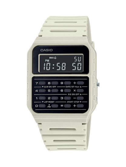 HOTCasio CA53W Vintage Series | Data Bank | 1/100 SEC Stopwatch | Water Resistant | 8 Digit Calculator | Dual Time | Resin Band | Resin Case | Auto Calendar | Daily Alarm | 5 Year Battery