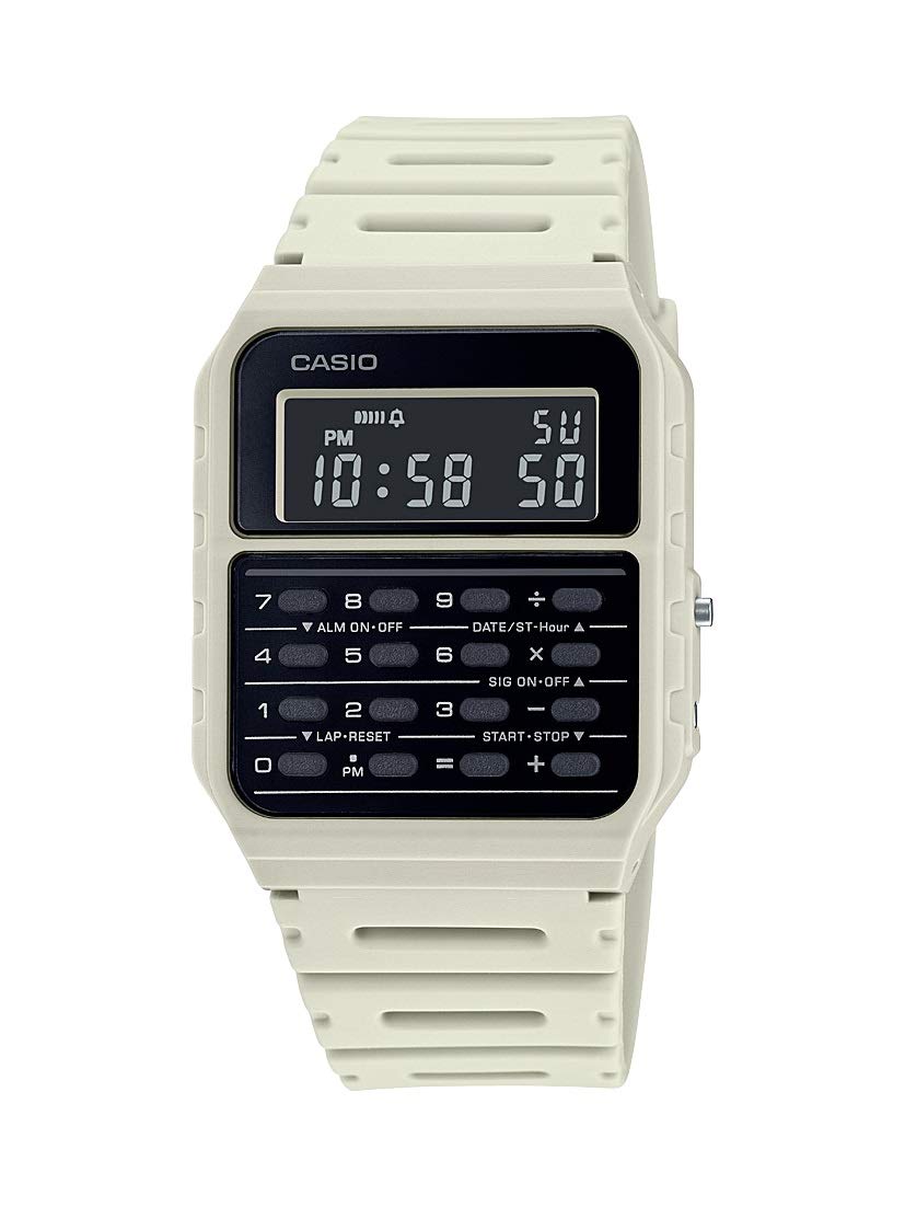 HOTCasio CA53W Vintage Series | Data Bank | 1/100 SEC Stopwatch | Water Resistant | 8 Digit Calculator | Dual Time | Resin Band | Resin Case | Auto Calendar | Daily Alarm | 5 Year Battery