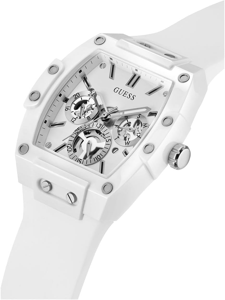 HOTGuess Men's GW0G Series| Analog Trend Watch| Polycarbonate Case| Silicone Bracelet | 50M Water Resistance