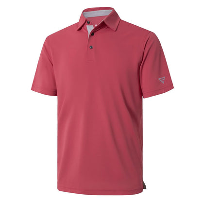 HOTMens Golf Shirt Short and Long Sleeve Moisture Wicking Dry Fit Performance Solid Casual Pique Golf Polo Shirts for Men