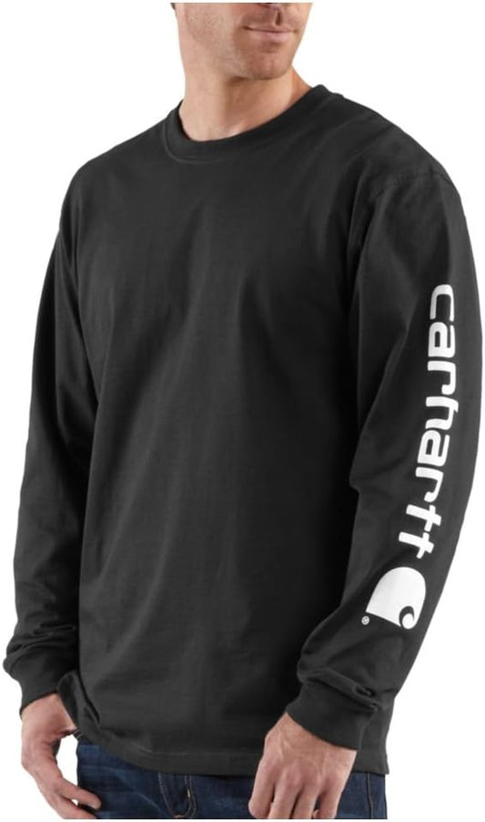 HOTCarhartt Men's Dearborn Loose Long-Sleeve Logo T-Shirt Closeout