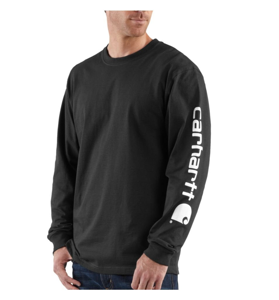 HOTCarhartt Men's Dearborn Loose Long-Sleeve Logo T-Shirt Closeout