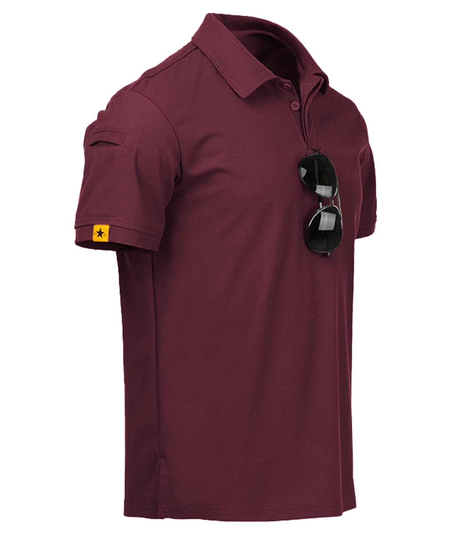HOTV VALANCH Mens Polo Shirts Short Sleeve Moisture Wicking Golf Polo Athletic Collared Shirt Tennis T-Shirt Tops