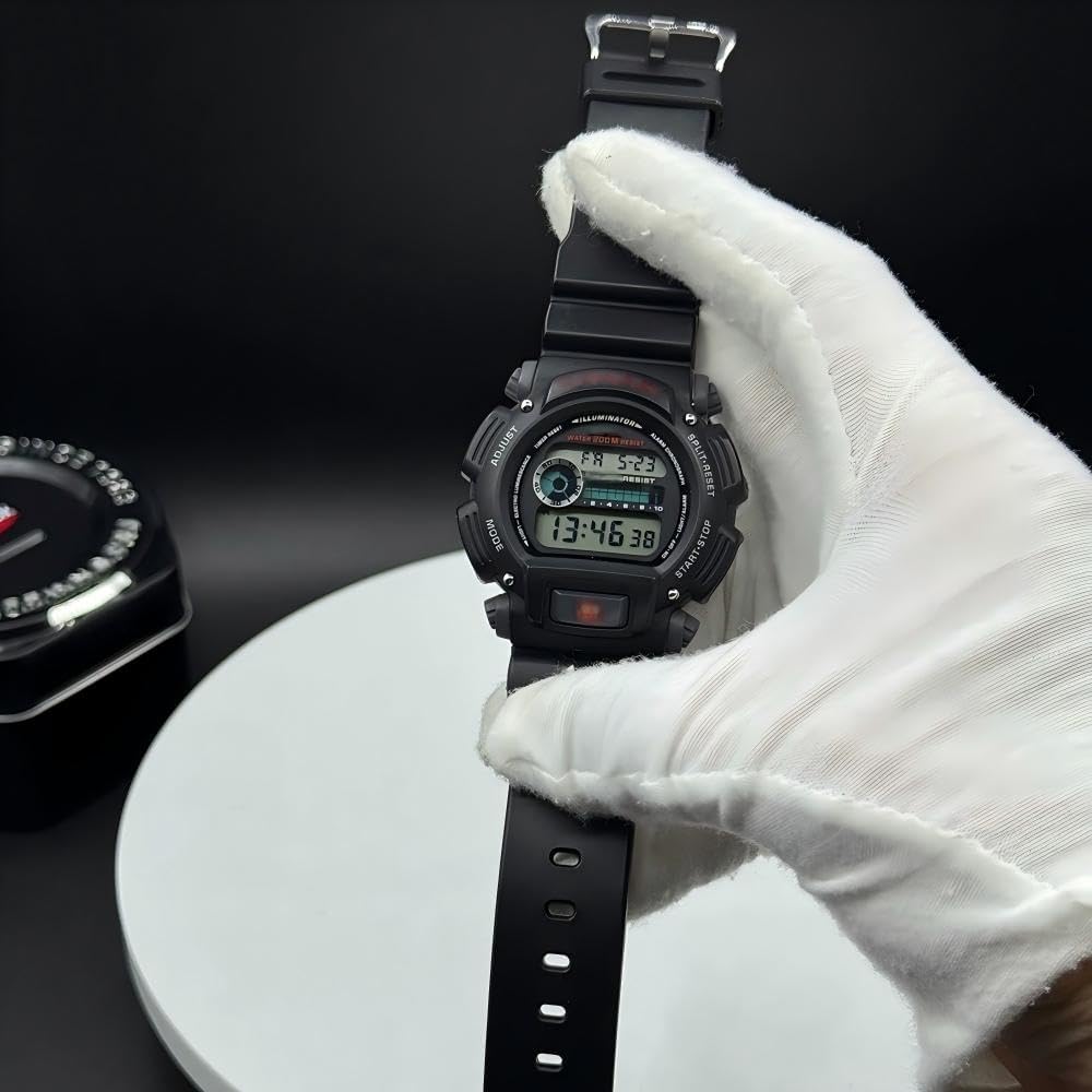 HOTReplacement Band Compatible with Casio 3232 DW9052 Men’s 200M WR Strap DW-9052 DW-004C DW-6900 GW-6900 G-2200 G-2210 Resin Bracelet 71606395