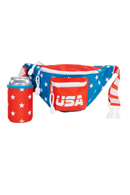HOTTipsy Elves American Flag Fanny Packs for July 4th BBQs and Summer Pool Parties