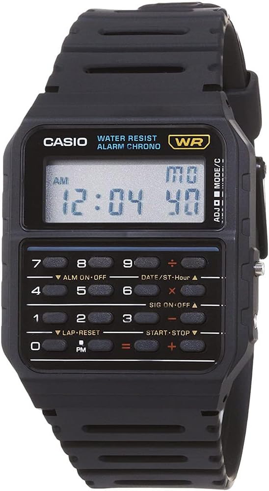 HOTCasio CA53W Vintage Series | Data Bank | 1/100 SEC Stopwatch | Water Resistant | 8 Digit Calculator | Dual Time | Resin Band | Resin Case | Auto Calendar | Daily Alarm | 5 Year Battery