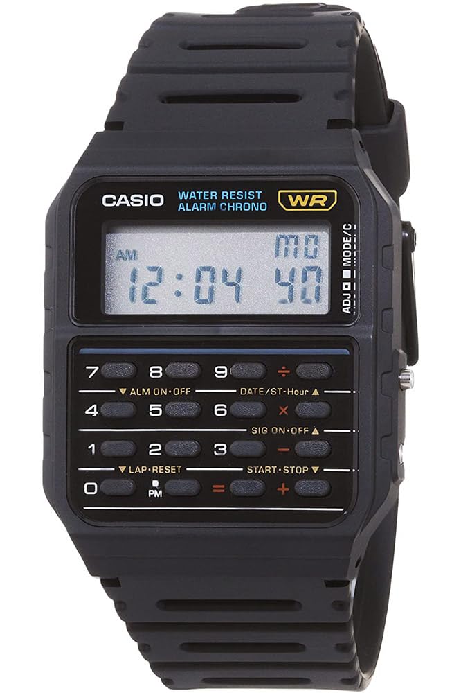 HOTCasio CA53W Vintage Series | Data Bank | 1/100 SEC Stopwatch | Water Resistant | 8 Digit Calculator | Dual Time | Resin Band | Resin Case | Auto Calendar | Daily Alarm | 5 Year Battery