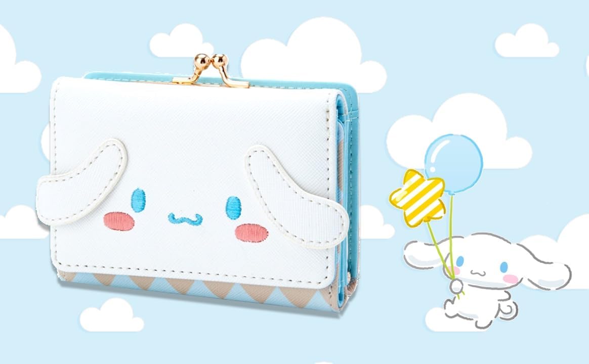 HOTBelugaDesign Kawaii Wallet | Anime Fashion Women Cartoon Pastel Cute Coin Pouch