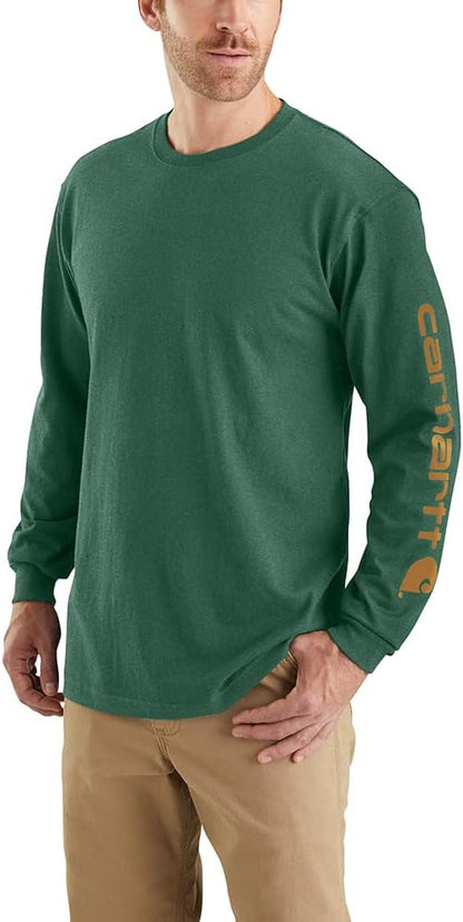 HOTCarhartt Men's Dearborn Loose Long-Sleeve Logo T-Shirt Closeout
