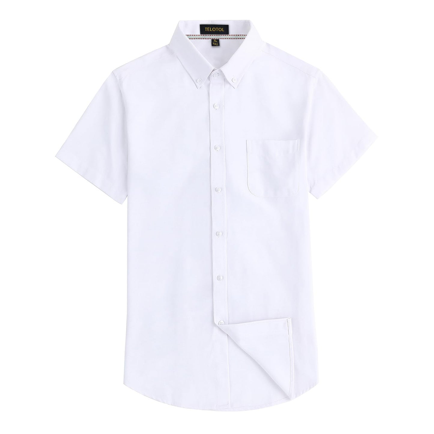 HOTMen's Oxford Dress Shirt Short Sleeve Button Down Shirts Business Casual with Chest Pocket for Gifts