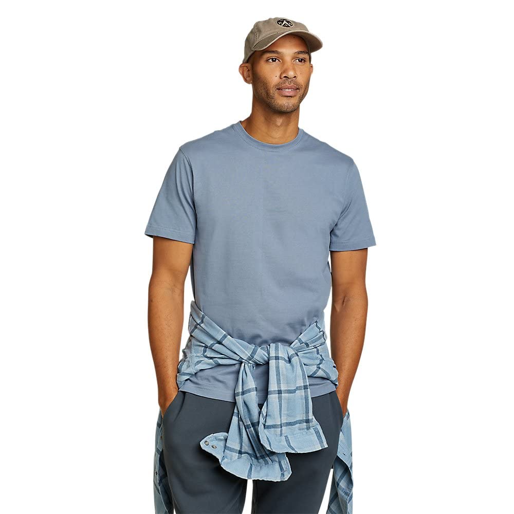 HOTEddie Bauer Men's Legend Wash Classic Short Sleeve Cotton Tee Crewneck T-Shirt
