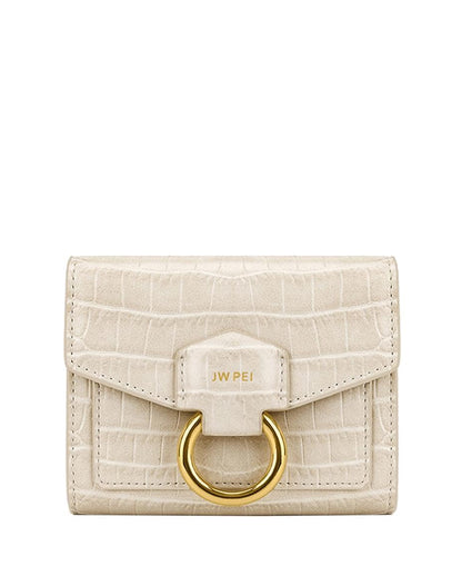 HOTJW PEI Stella Wallet - Ivory Croc