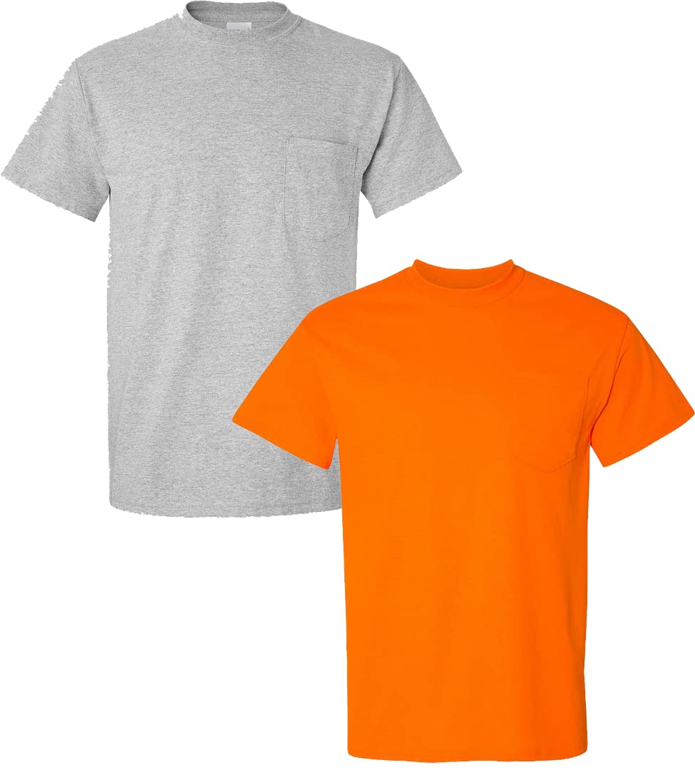 HOTGildan Adult Ultra Cotton T-Shirt with Pocket, Style G2300, 2-Pack