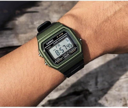 HOTCasio F91W Series | Digital Watch | Water Resistant | LED Light | 1/100 SEC Stopwatch | Regular Time Keeping (HR, Min, SEC, PM, Date, Day) | Daily Alarm | Lightweight | 7 Year Battery