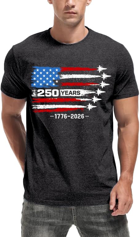 HOTMens Air Force Patriotic Shirts American Flag T-Shirt 4th of July Short Sleeve USA Memorial Day Tee Tops