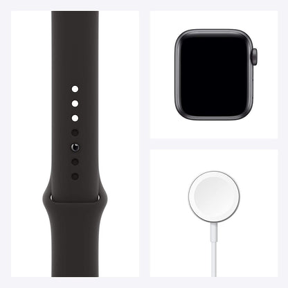 HOTApple Watch SE (GPS, 40mm) - Space Gray Aluminum Case with Black Sport Band (Renewed)