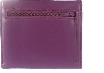 HOTBig Skinny Women's Trixie Leather Tri-Fold Slim Wallet, Holds Up to 30 Cards
