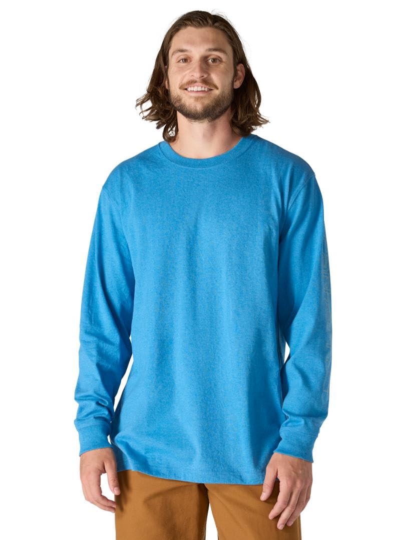HOTCarhartt Men's Dearborn Loose Long-Sleeve Logo T-Shirt Closeout