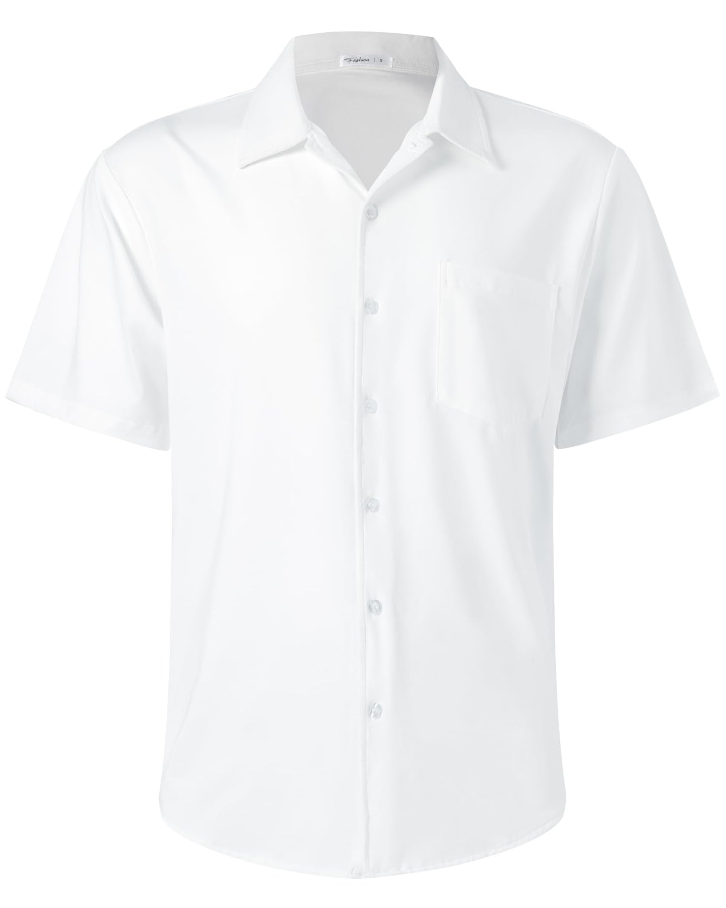 HOTBOJIN Men's Hawaiian Wrinkle Free Short Sleeve Button Down Tropical Floral Beach Vacation Shirt