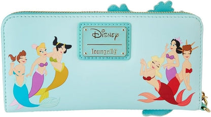 HOTLoungefly Disney The Little Mermaid Ariel Princess Lenticular Zip Around Wallet