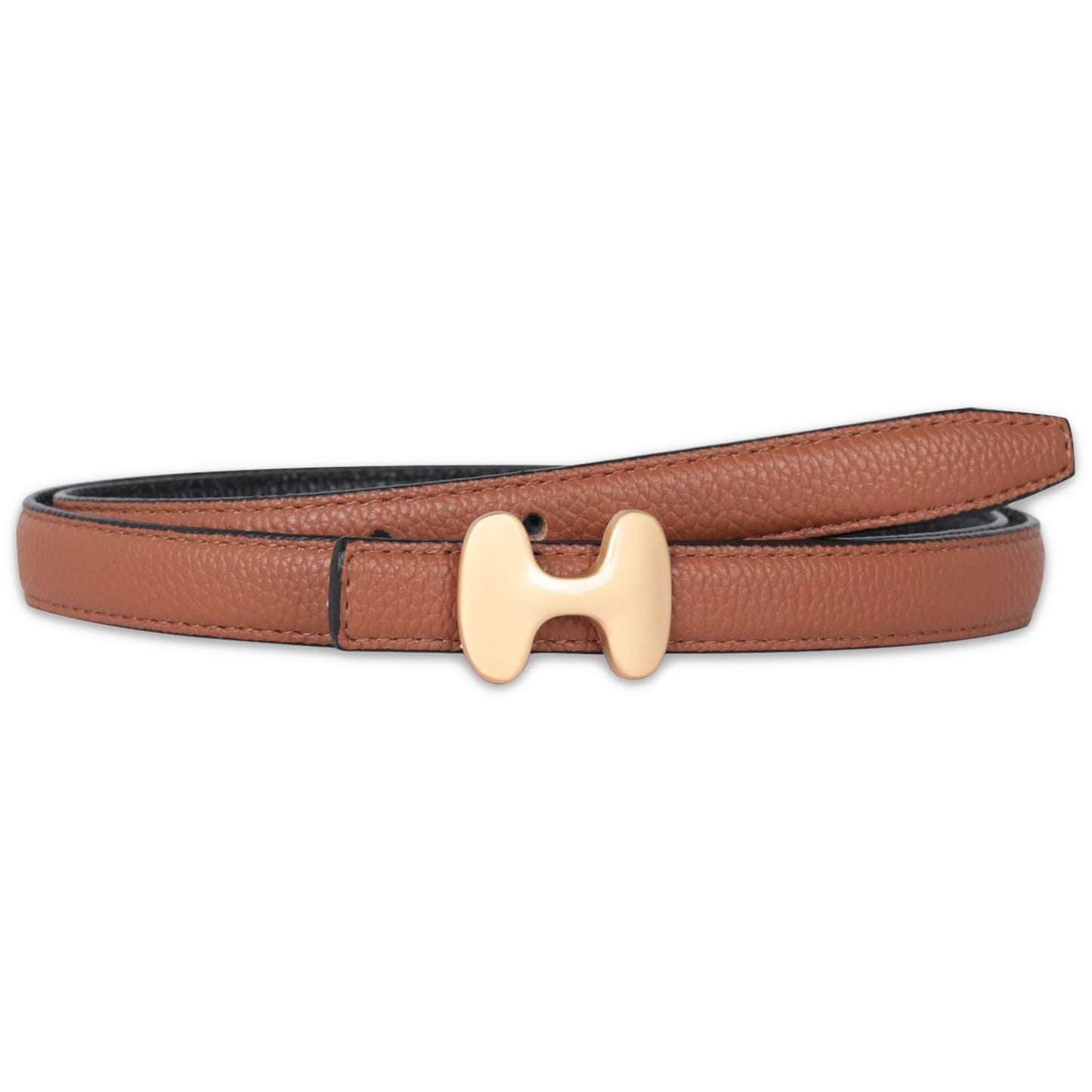 HOTAurolran Women's Leather Belt with Buckle - Ideal for Dresses, Jeans, and Coats