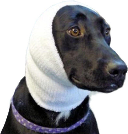 HOTHappy Hoodie The Original Dog & Cat Calming Band - American Brand - Anxiety Relief/Noise Protection - Grooming - Thunder - Fireworks (Large, Black) - Since 2008