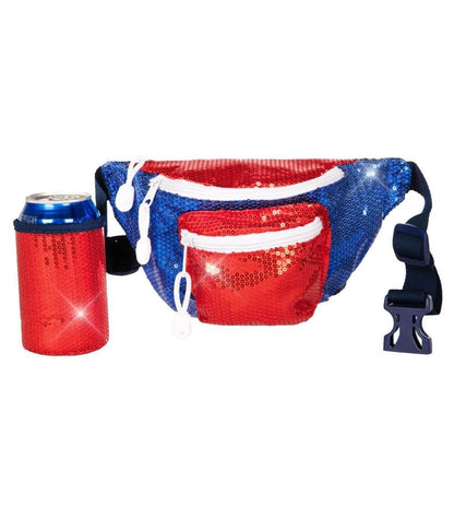 HOTTipsy Elves American Flag Fanny Packs for July 4th BBQs and Summer Pool Parties