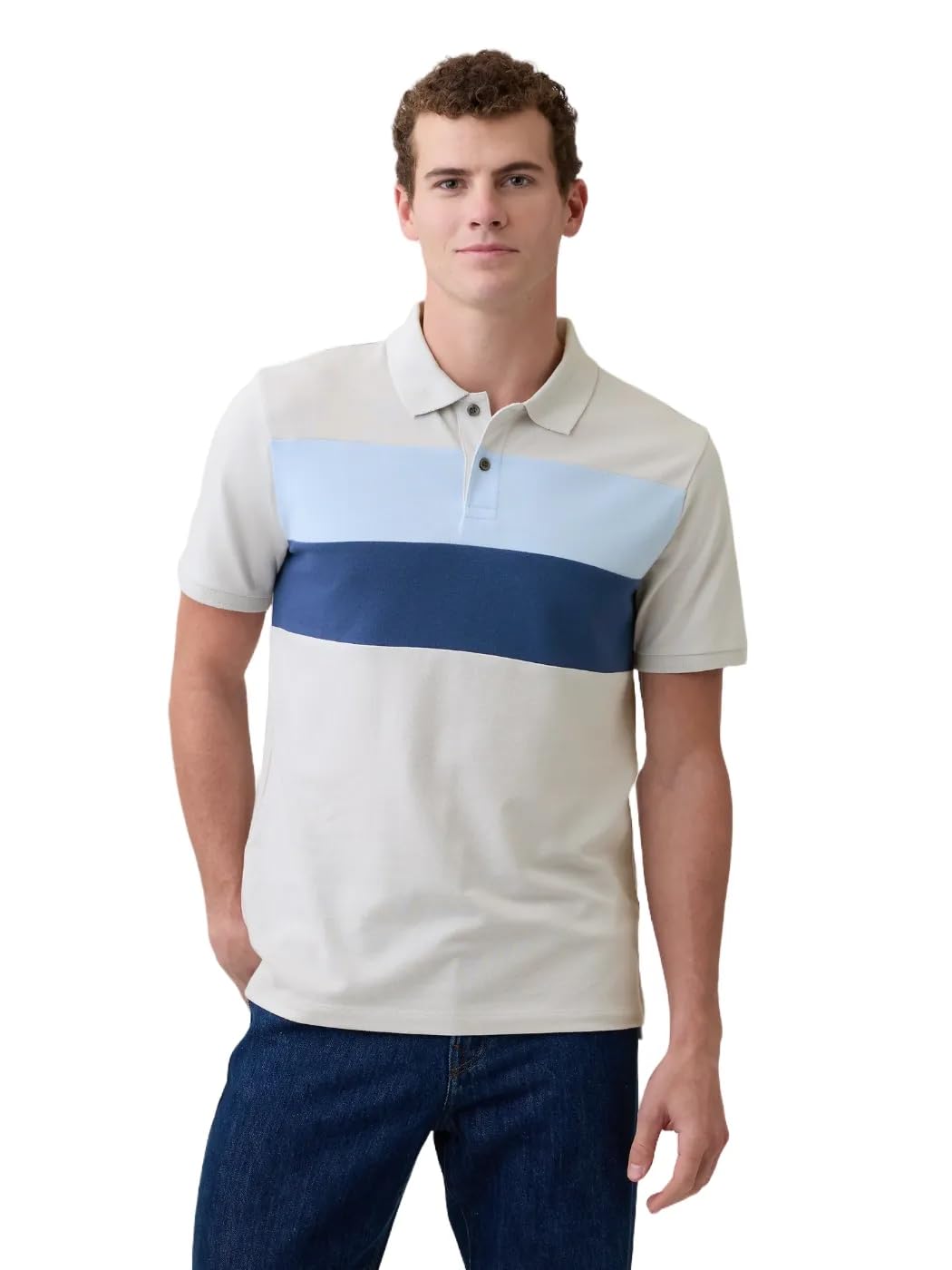 HOTGap Men's Stretch Pique Polo Shirt