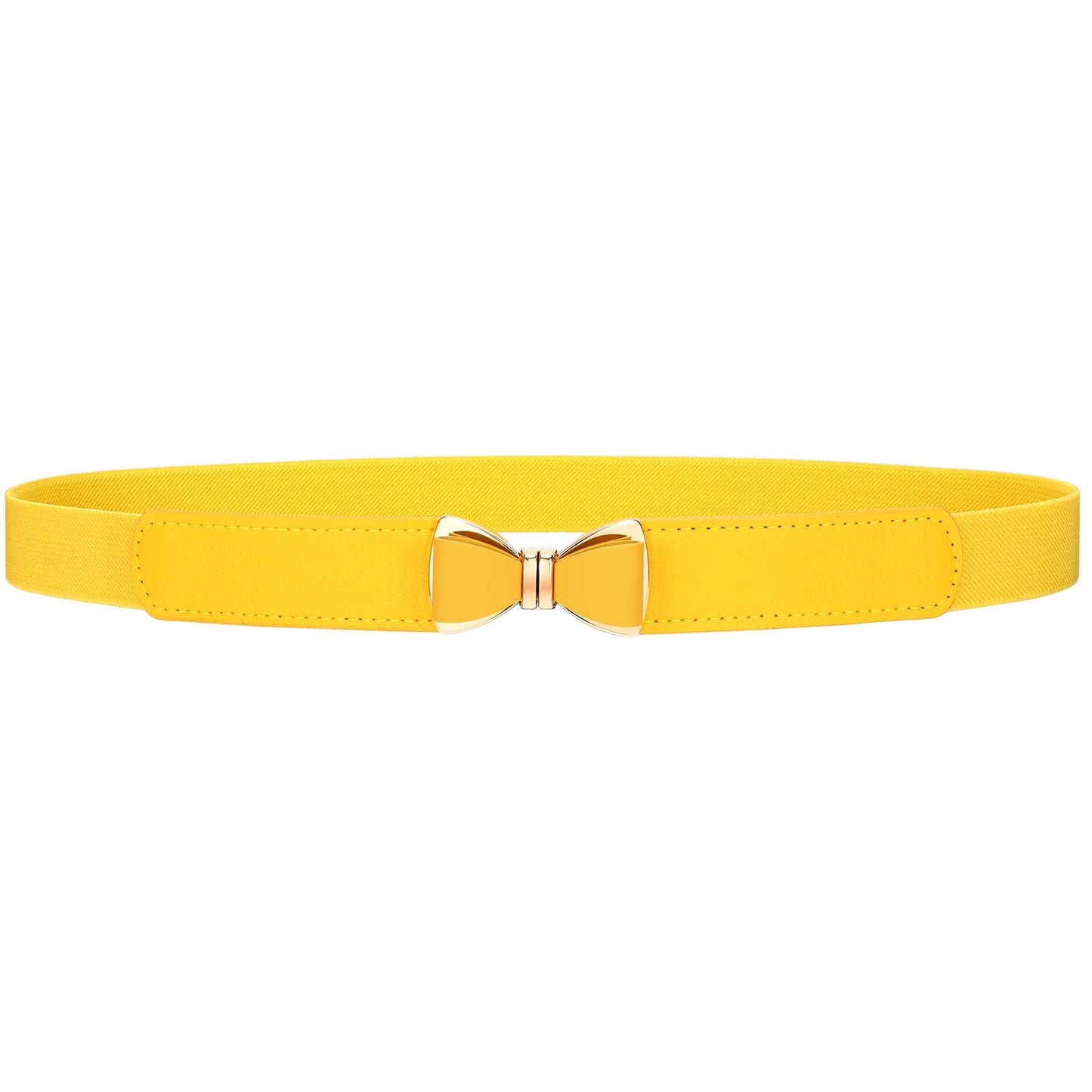 HOTVONMELLI Womens Skinny Elastic Belt Stretchy Bow Belt for Women Dresses Thin Waist Ladies Belts