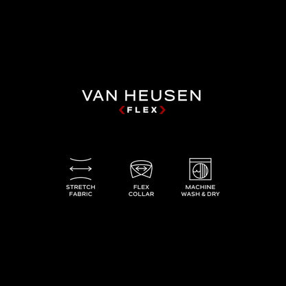 HOTVan Heusen Men's Dress Shirt Regular Fit Ultra Wrinkle Free Flex Collar Stretch Solid