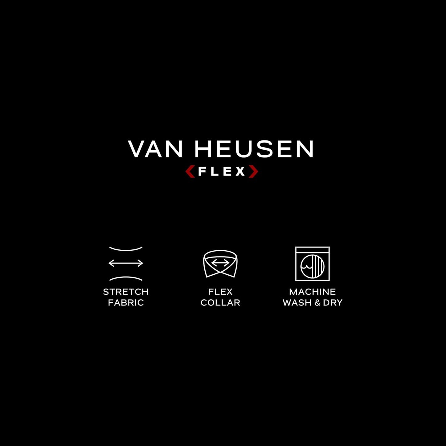HOTVan Heusen Men's Dress Shirt Regular Fit Ultra Wrinkle Free Flex Collar Stretch Solid