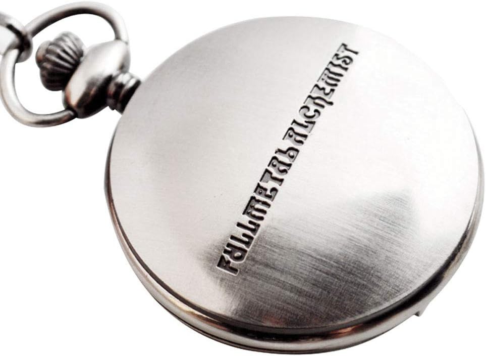 HOTBOSHIYA Fullmetal Alchemist Pocket Watch with Chain Box for Cosplay Accessories Anime Merch