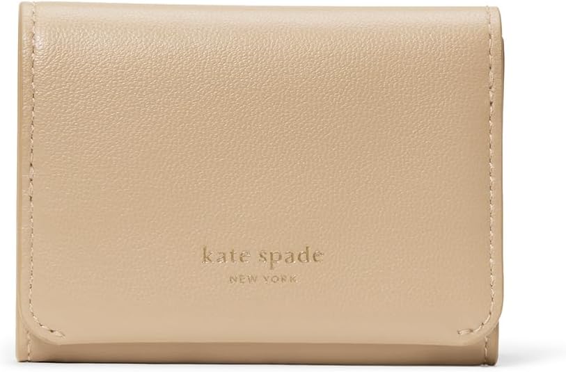 HOTkate spade new york Halo Glazed Leather Card Case Trifold Wallet