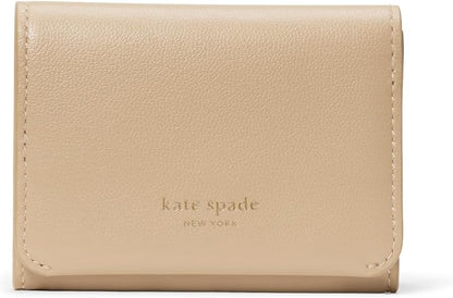 HOTkate spade new york Halo Glazed Leather Card Case Trifold Wallet