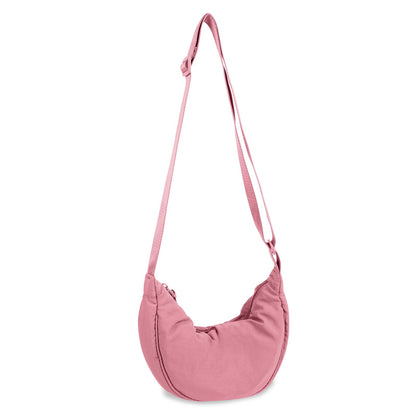 HOTNylon Crescent Crossbody Bag for Women Purses Trendy Men,Small Travel Sling Bag Hobo