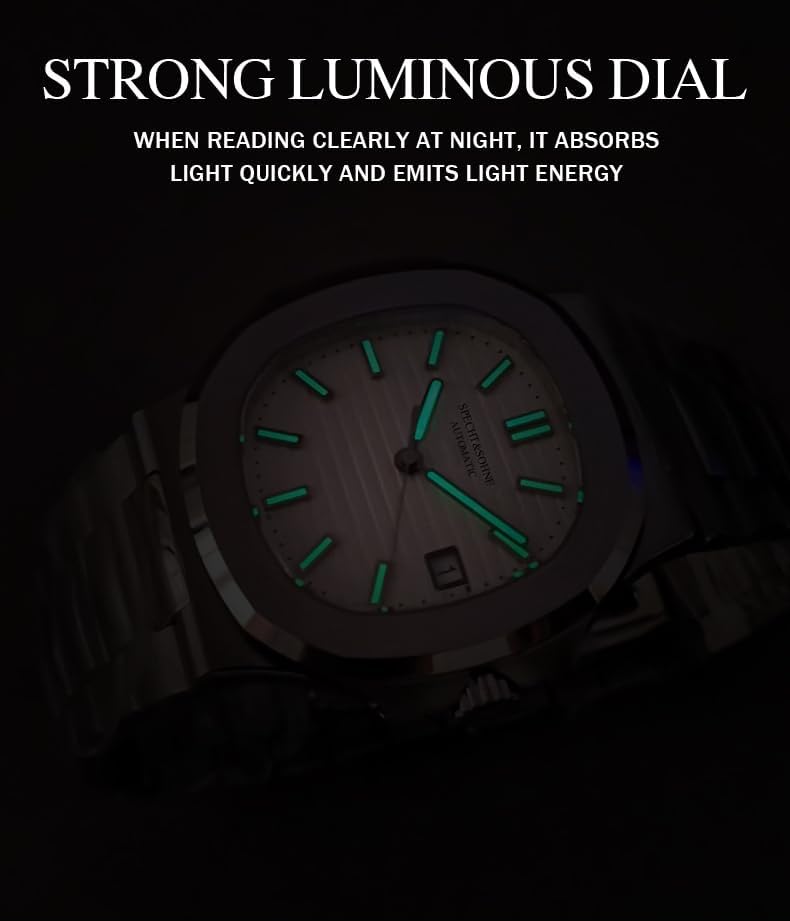 HOTSpecht & Söhne Mens Mechanical Watch Automatic Sapphire Crystal Watches for Men 40MM Japan Miyota 8215 Movement 50MWaterproof