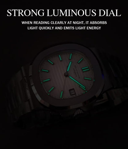 HOTSpecht & Söhne Mens Mechanical Watch Automatic Sapphire Crystal Watches for Men 40MM Japan Miyota 8215 Movement 50MWaterproof