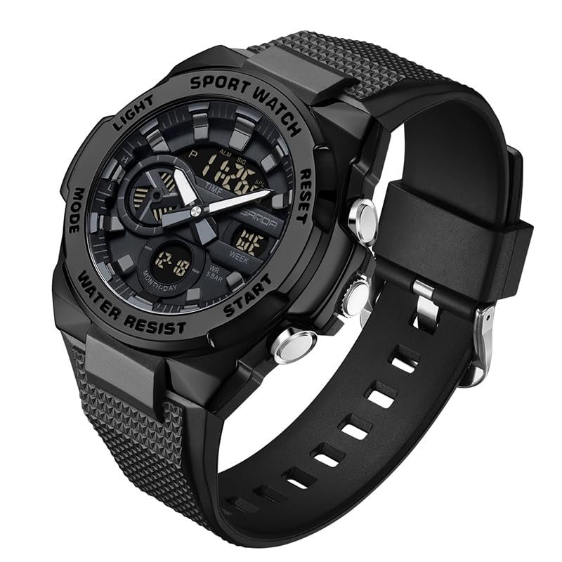 HOTFANMIS Mens Military Multifunction Digital LED Watch Electronic Waterproof Alarm Quartz Sports Watch