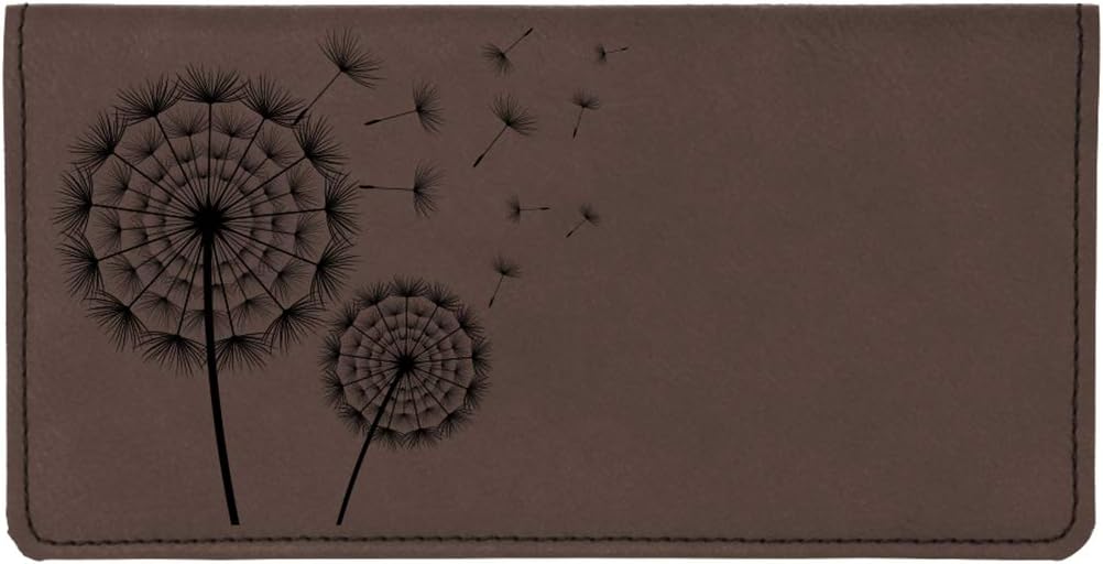 HOTCAROUSELCHECKS Make A Wish Laser Engraved Leatherette Checkbook Cover