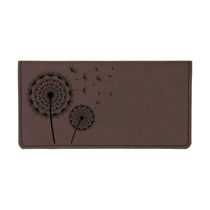 HOTCAROUSELCHECKS Make A Wish Laser Engraved Leatherette Checkbook Cover
