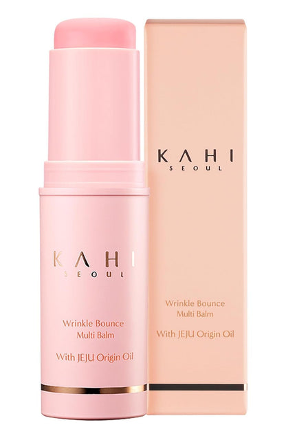 HOTKAHI Wrinkle Bounce Multi Balm Stick | PDRN Collagen Wrinkle Stick | Korean Skin Care |All-in-One Hydrating Lip Balm Eye Cream Neck Cream Make Up Base & Face Mist Moisture Balm