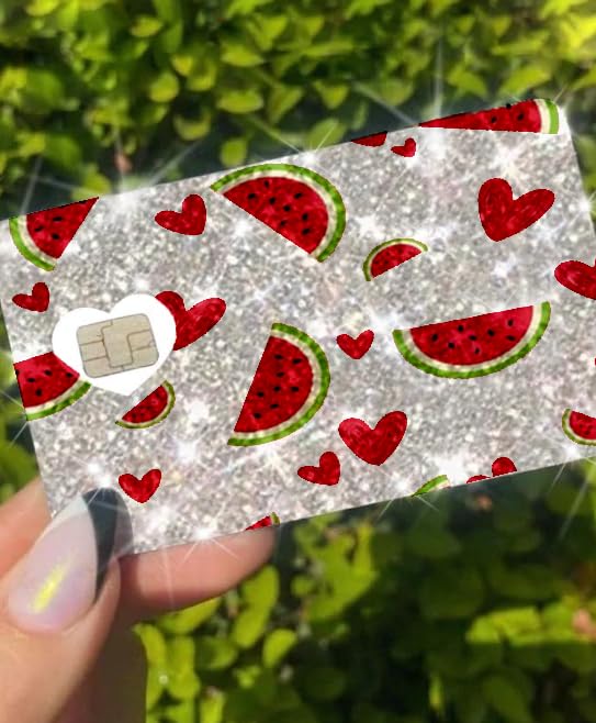 HOTExotixCard The Original Reflective Sticker Ultra Bling Debit - Credit Card Shiny Skin Removable Cover Especially Bright Back Information Card Cover Silver Heart ExotixLuv Luxury (Bow Pink Hot)