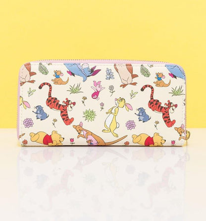 HOTLoungefly Disney Winnie the Pooh Eeyore Friends Zip Clutch Wallet Faux-Leather