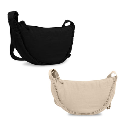 HOTNylon Crescent Crossbody Bag for Women Purses Trendy Men,Small Travel Sling Bag Hobo