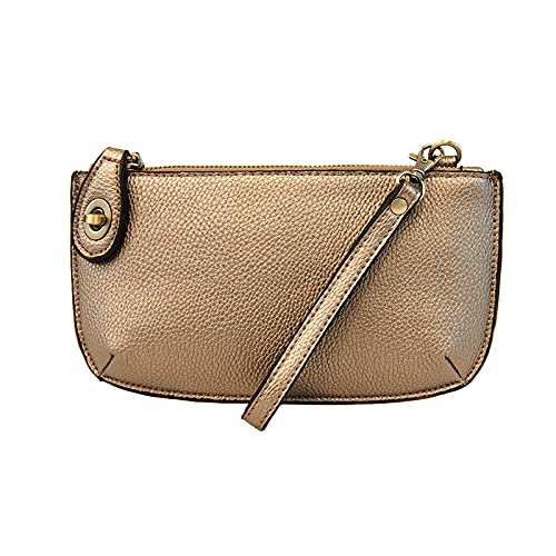 HOTJoy Susan Women's Fashion Purse Mini Crossbody Wristlet Clutch Handbag - Stone