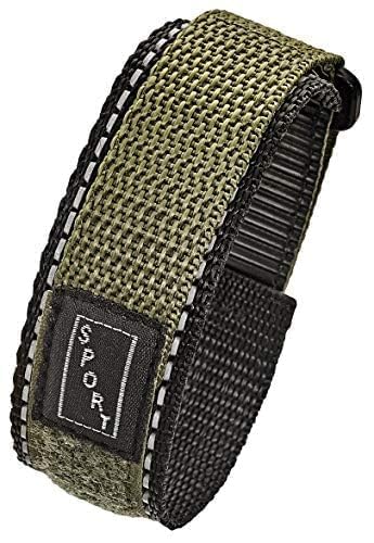 HOTAlpine Sporty Nylon Watch Band | Waterproof Velcro Quick Release Watch Bands | Lightweight & Adjustable Watch Straps for Men |Replacement Watch Band Compatible with Regular & Smart Watches