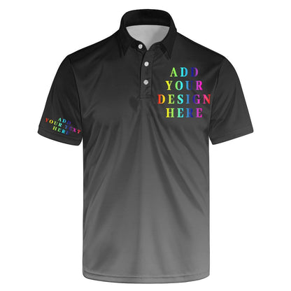 HOTGolf Polo Shirts for Men Funny Print Quick Dry Short Sleeve Performance Golf Shirts Moisture Wicking Polo Shirts