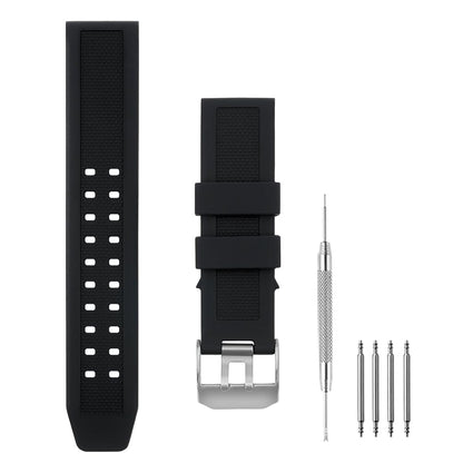 HOTWatch Band Compatible with Luminox, 23mm Soft Rubber Silicone Replacement Wrist Strap for Luminox 3050 8800 and 3950 Series Watch, Black