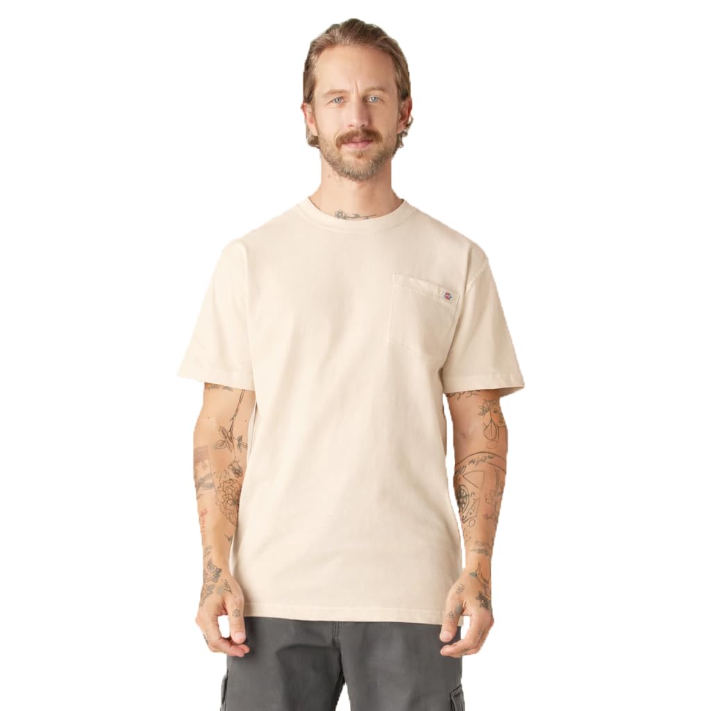 HOTDickies Men's Heavyweight Heathered Short Sleeve Pocket T-Shirt
